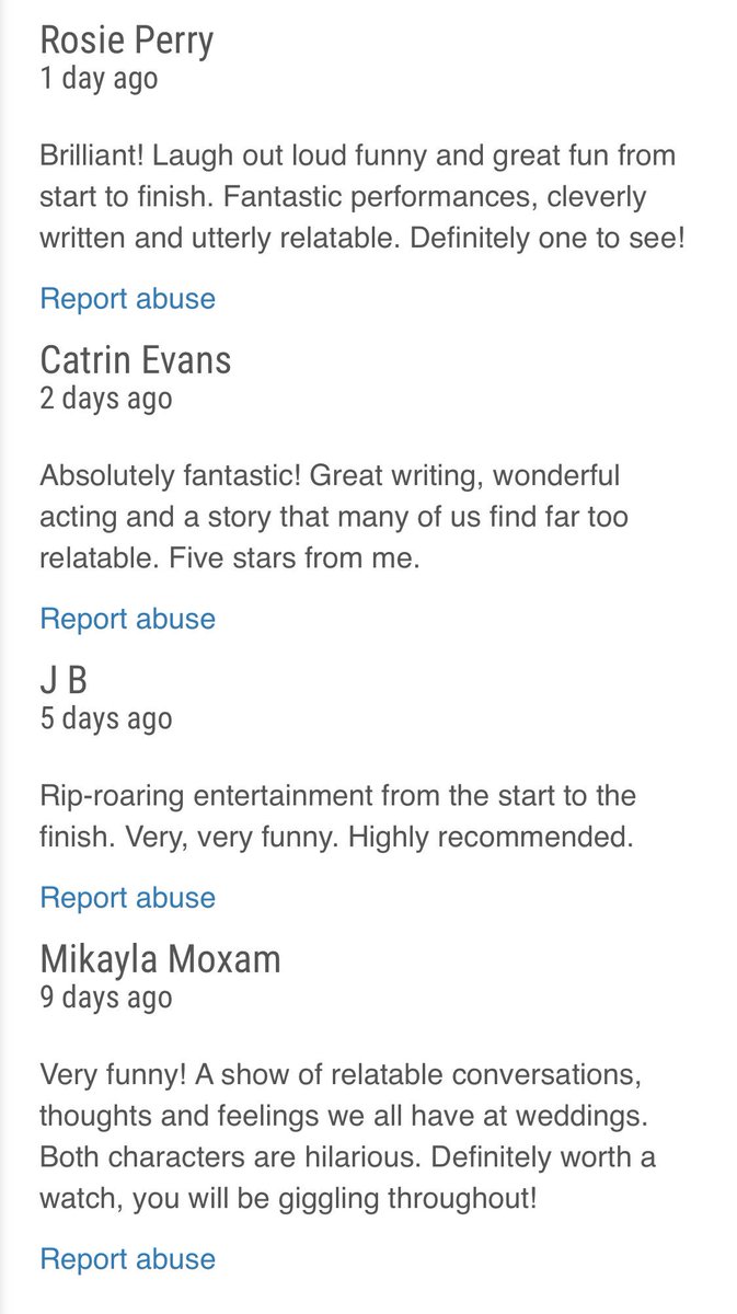 sugarscratching's tweet photo. Thank you so much to these 4 fabby people who have left us audience reviews on our @edfringe ticket page. These are very kind words and we very much appreciate them. Only 6 shows left here in Edinburgh! 💃🏻🎉🙌 https://t.co/MFTm1mBZJG
