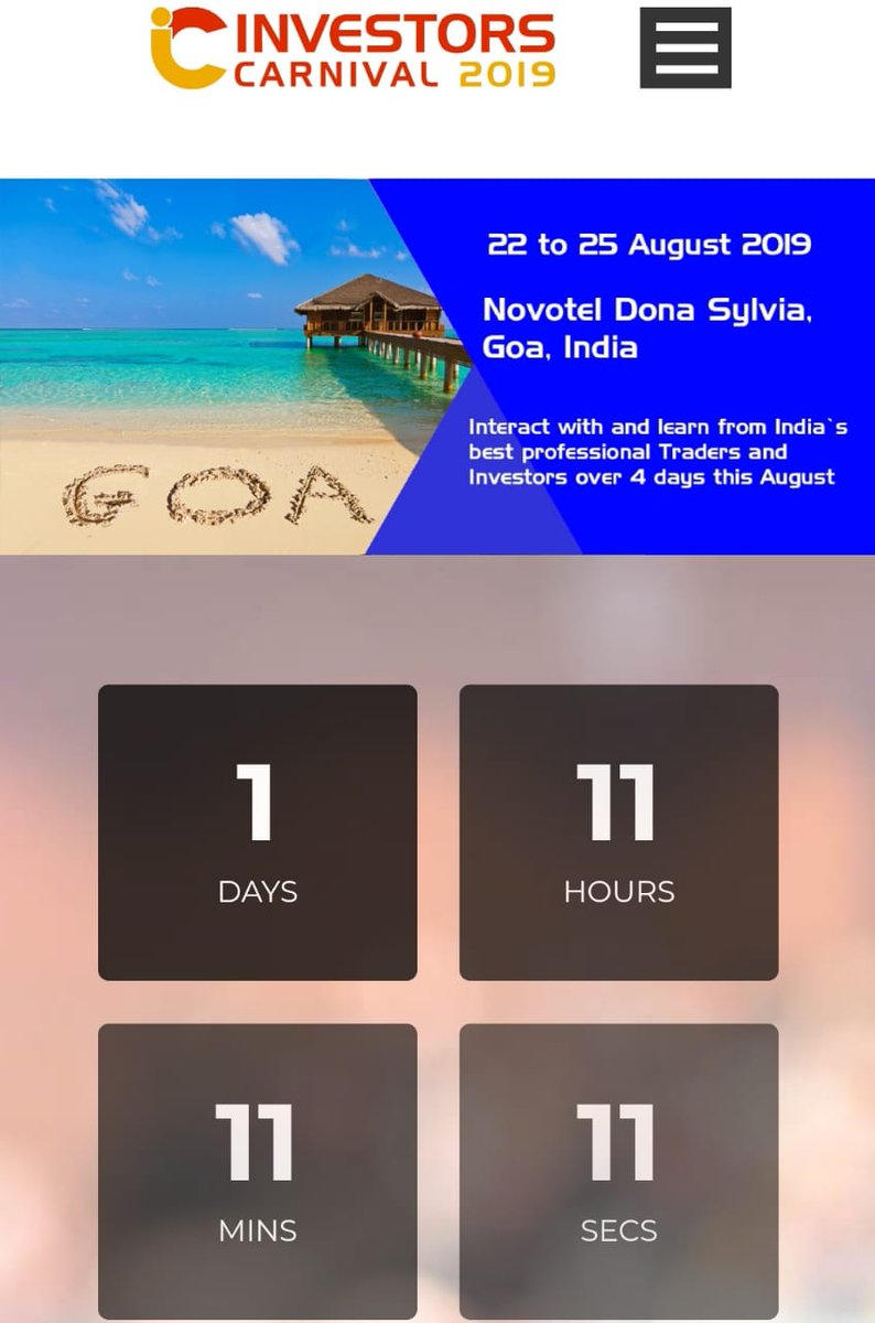 Traderscarnival's tweet image. Question: What do you call this collection of Aces?
Answer : The amount of time left for the Investors Carnival to start at Goa.

 Let the games begin!