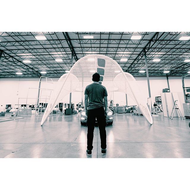 SynthesisDNA's tweet image. #TBT to the first prototype of the #PureTensionPavilion by @synthesisdesignandarchitecture for @volvocars in 2014. Engineered by @burohappoldengineering and fabricated by @fabricimages. Photo by @themtoo. 
#synthesisDNA #formfollowsperformance #formfindi… ift.tt/2NlkDqU