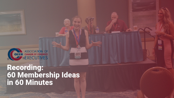 ACCEHQ's tweet photo. Be inspired and find your next great idea by listening to other chamber professionals in this fast-moving #ACCE19 session, 60 Membership Ideas in 60 Minutes. https://t.co/YH2PHDEkL8
Congratulations to Heidi Gerlach (@EugeneChamber) for winning first place! https://t.co/i0JfkgfjpY
