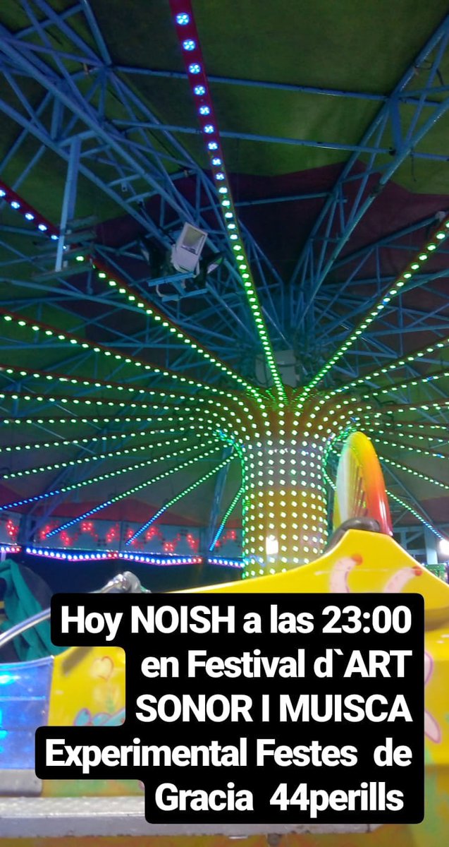 noishx's tweet photo. Hoy NOISH a las 23:00 en Festival d'ART SONOR I Musica Experimental Festes de Gracia. @44perills Laura Llaneli #festesdegracia2019 #44perills #experimental https://t.co/duu7fuO4JV