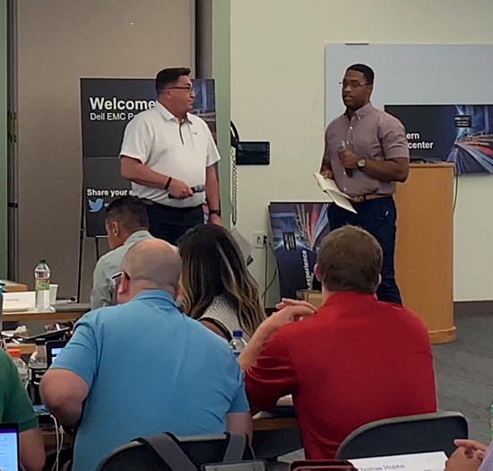 virtuitsystems's tweet photo. Always insightful training sessions for our Inside/Business Development reps in the @DellEMC Franklin, MA office. Donovan Henderson representing VirtuIT during @DellTechPartner trainings this week. 
#dellemc #delltech #dellyeah https://t.co/j1DiM1hBeY