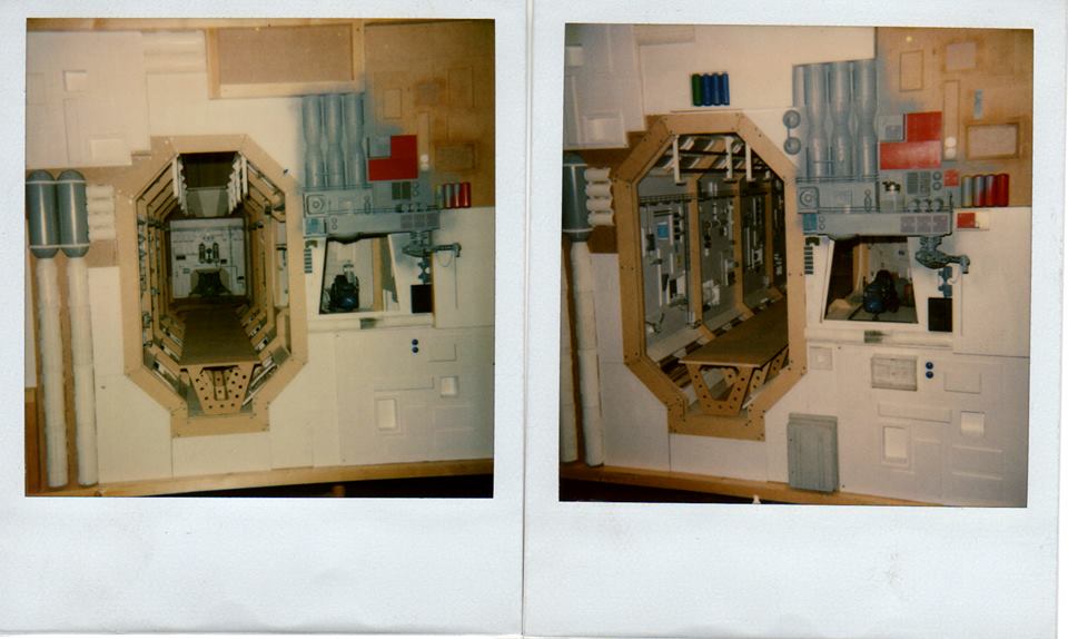 Reddwarfzone's tweet photo. The Model Unit constructing Red Dwarfs Docking Bay. #Reddwarf #Modelunit #RDbehindthescenes #Starbug https://t.co/LHbQffqIjK