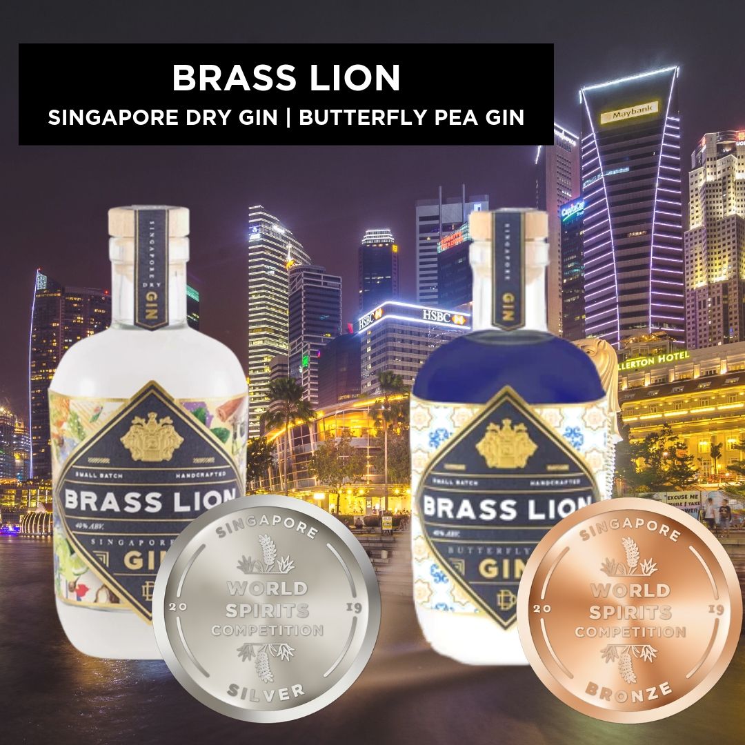 Swscomp's tweet image. Winning Silver and Bronze on home turf! Congrats @brassliondistillery! #swsc #singaporedrygin #butterflygin #gin #brasslion #swscomp #singapore