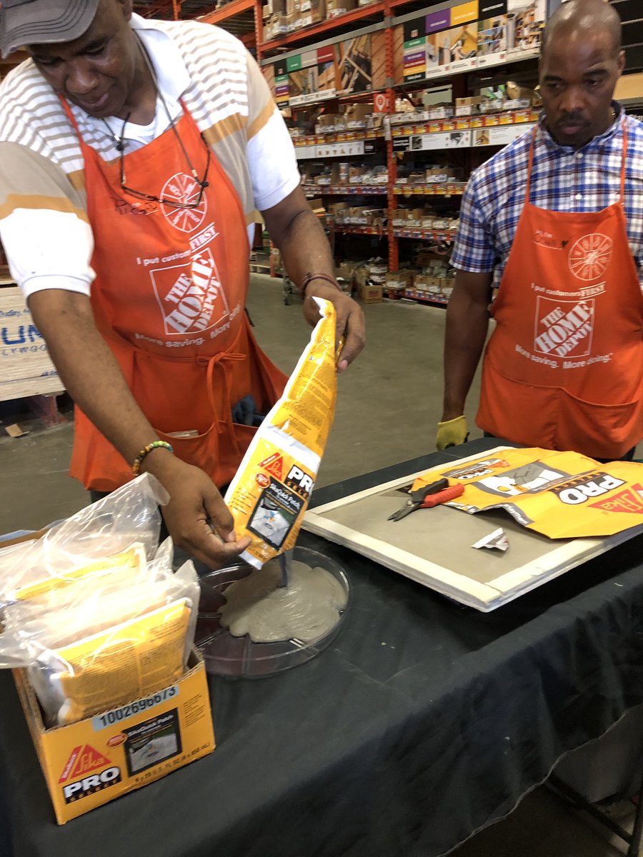 NYCPROSELECT's tweet photo. Sika Pro Select is doing demost and  repairs on some gaps and cracks with the SIKA Quick Patch at Gun Hill The Bronx @homedepot1221 stop by to watch and learn all about #SikaQuickPatch @Monica_Lindsey1 @Sika_USA @HomeDepot https://t.co/AsLHsxCUsO
