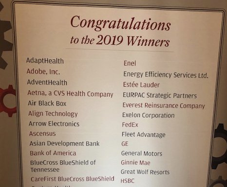 StoddardCA's tweet photo. What an honor to see @Adobe IT &amp; Cloud Operations' initiatives recognized at the @CIOonline CIO 100 Awards event.  Our team is really pushing the boundaries for how IT is driving business impact. https://t.co/X8he8bdTX8