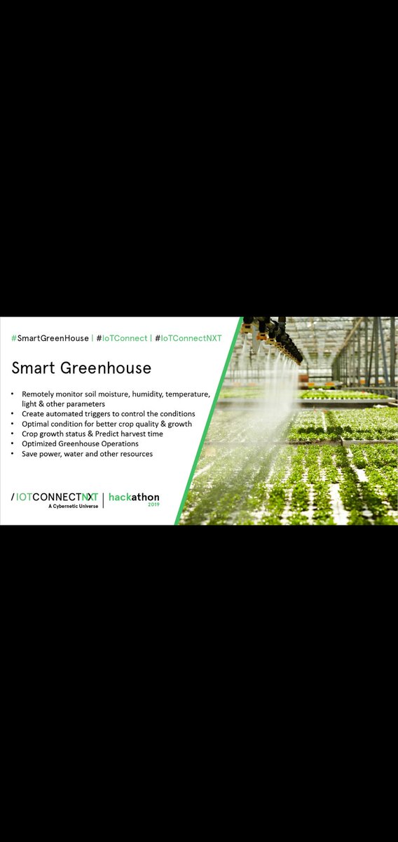 namratadanti's tweet photo. Power your Greenhouse with #IoTConnect to
-Gather Great Insights
-Optimize Operations
-Make Informed Decisions
-Predict resource consumption &amp; harvest time
#SmartGreenHouse #Avnet https://t.co/Uz9u80KXtk