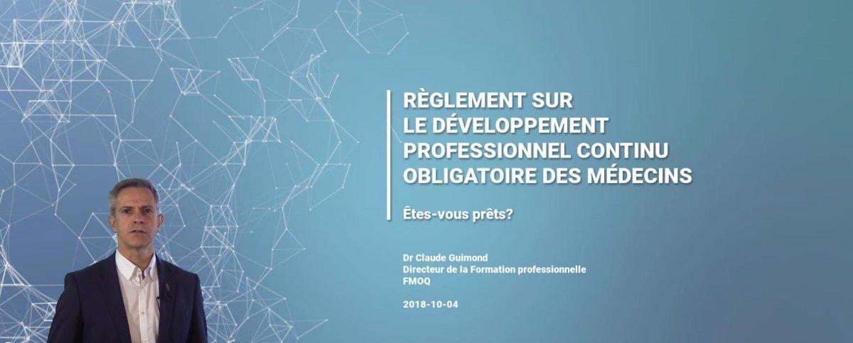 Vous faites de l'anxiété en pensant à vos crédits d'évaluation de l'exercice de la profession ? Notre directeur de la Formation, <a href="/ClaudeGuimond1/">Claude Guimond</a>, vous prépare une version actualisée de la formation sur le règlement du Collège. Nous vous informerons de sa mise en ligne. #Caducée
