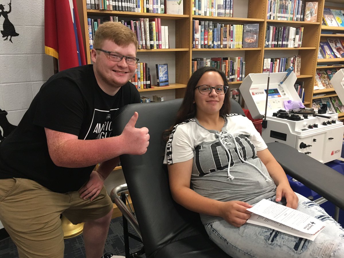 CCBOE's tweet photo. The @Harpeth_HS HOSA Club did a great job today working with the American Red Cross on a community blood drive! #ccsdtn https://t.co/kEmi7mxj1I