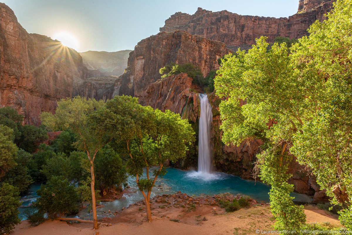 gorgeous_pix's tweet photo. "First sun rays at Havasu Falls, AZ. From u/Lozula on Reddit #firstsunrays #havasufalls #az" https://t.co/V8uGiXglXr