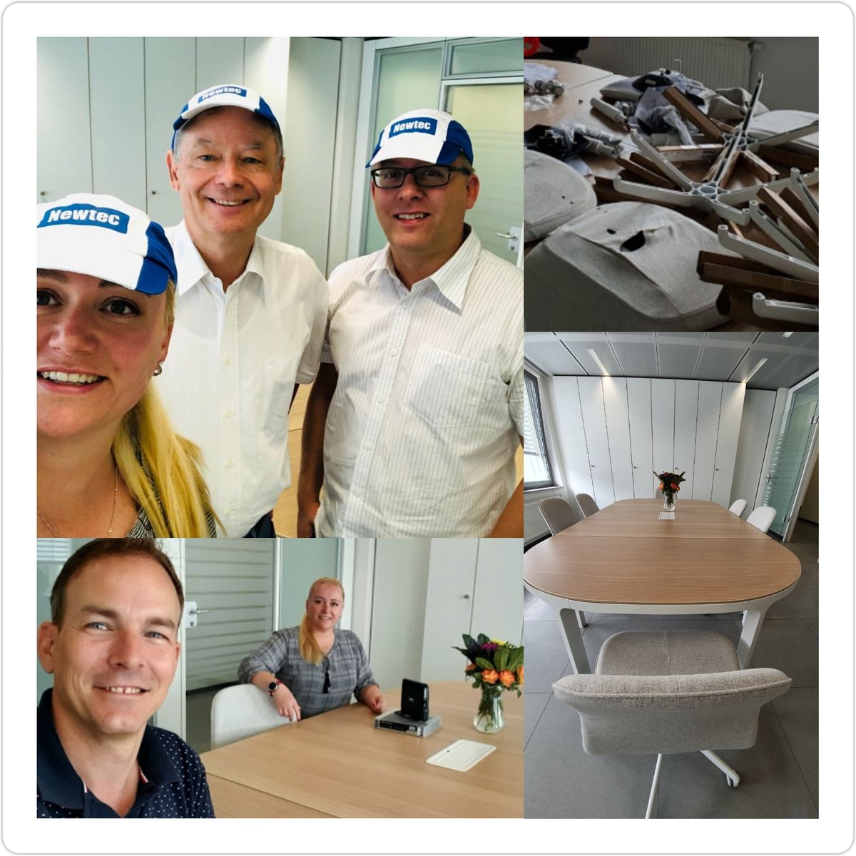 KerstinRoost's tweet photo. What a great start after the summer break: discussing new projects with our longterm certified #NewtecPartner @SatServiceGmbH  in our new @Newtec_Satcom meeting room in #Luxembourg - thanks Michael and Ulf for your visit. Success! https://t.co/irGjOLLja4