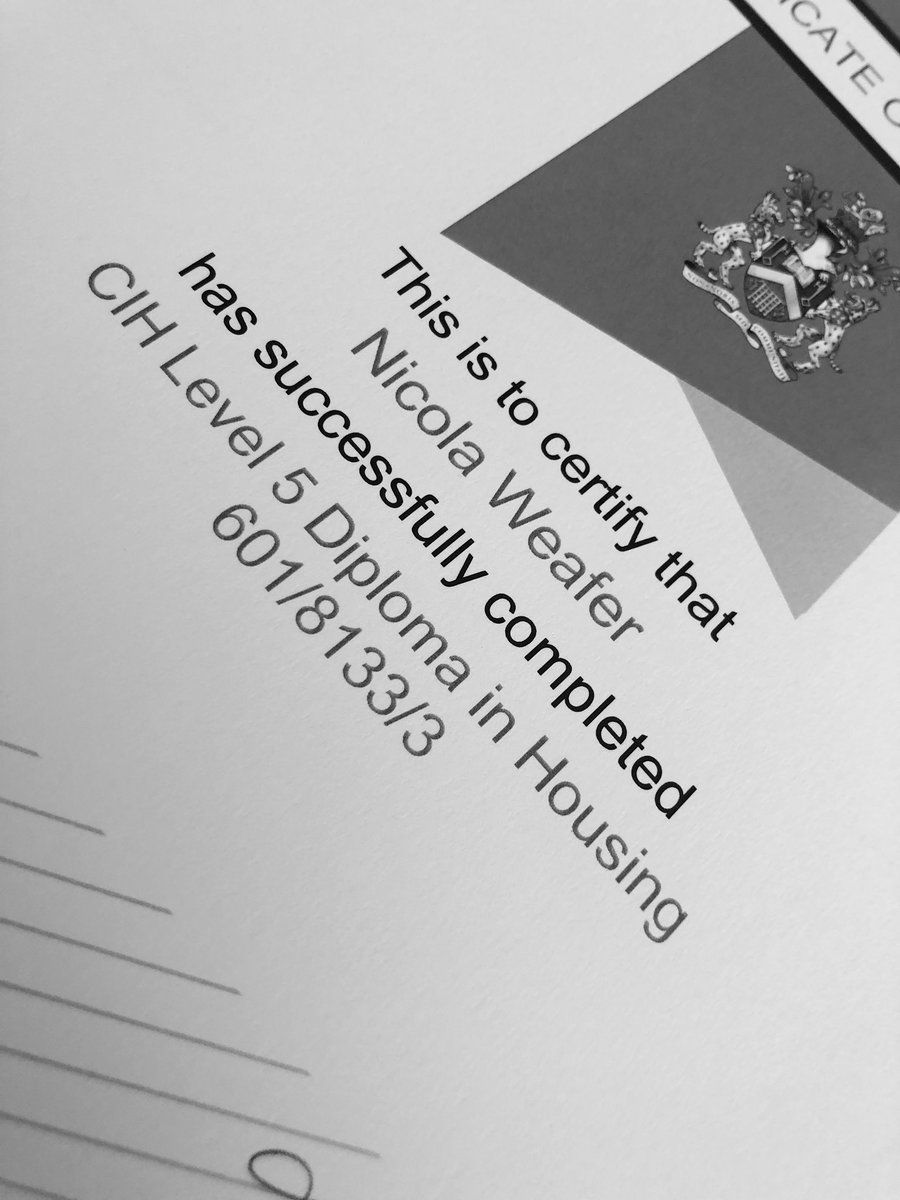 nikki_weafer's tweet photo. It’s here!! @CIHhousing. Hard work and determination have paid off. #CIH #charteredmember #distancelearning #proud https://t.co/RBOpgykL6m
