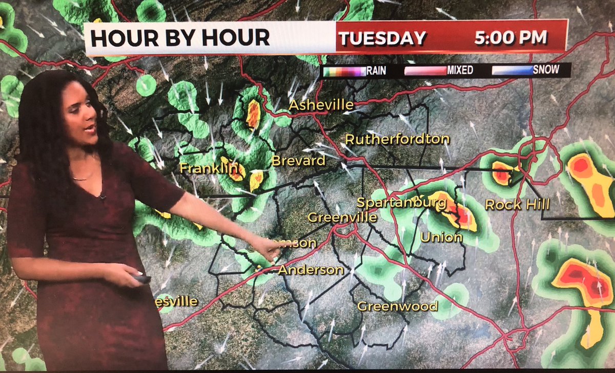 missjackiebrown's tweet photo. Tracking more showers and storms this afternoon. https://t.co/elovtyYVRF
