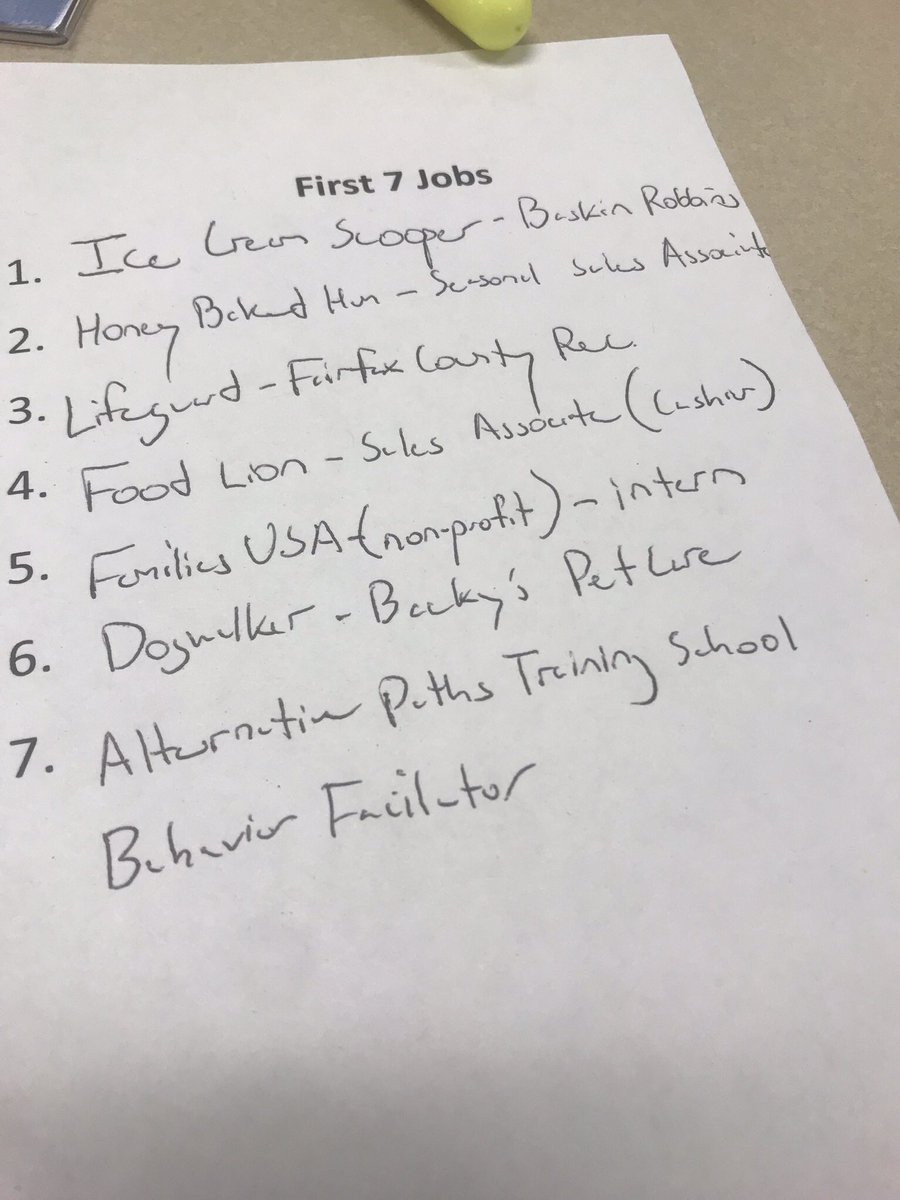 Philip_W3's tweet photo. This morning my colleague presented on the “Chaos Theory of Career Development” and as an activity she had us list our #firstsevenjobs 

Here are mine! https://t.co/Qaq7HKjobn