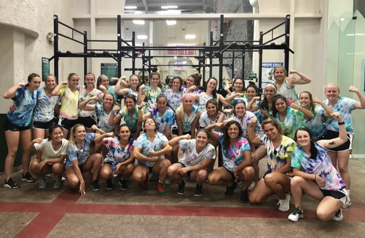 ASUGrizzWSoccer's tweet photo. Fitness test #1: ✅💪👊😤 #TieDyeTuesday #WeAreAdamsState #WomenHaveNoCeiling #31BadA’s1Photo 📸: Chrissy McKinney https://t.co/wVmMR9EIvG