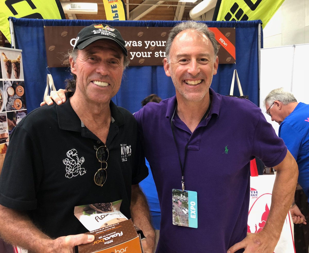 Meet one of our newest FlavaFans, Rod Dixon, a former professional mid-long distance runner. He was the winner of the 1983 NYC Marathon, and won the bronze medal in the 1500m at the 1972 Olympics in Munich. Fantastic to meet Rod at last weekend's Falmouth Road Race! #havaflava