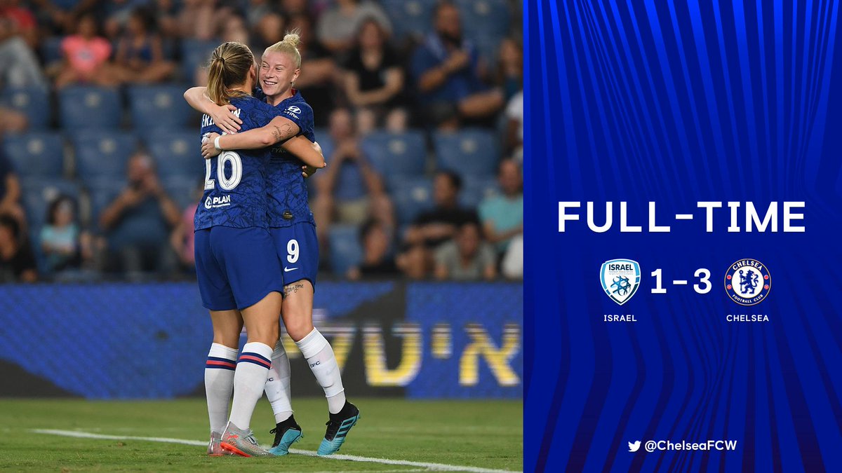 ChelseaFCW's tweet photo. That's full-time...
We have our first win of pre-season! ๐
#CFCWinIsrael https://t.co/n3xKFUHl8T
