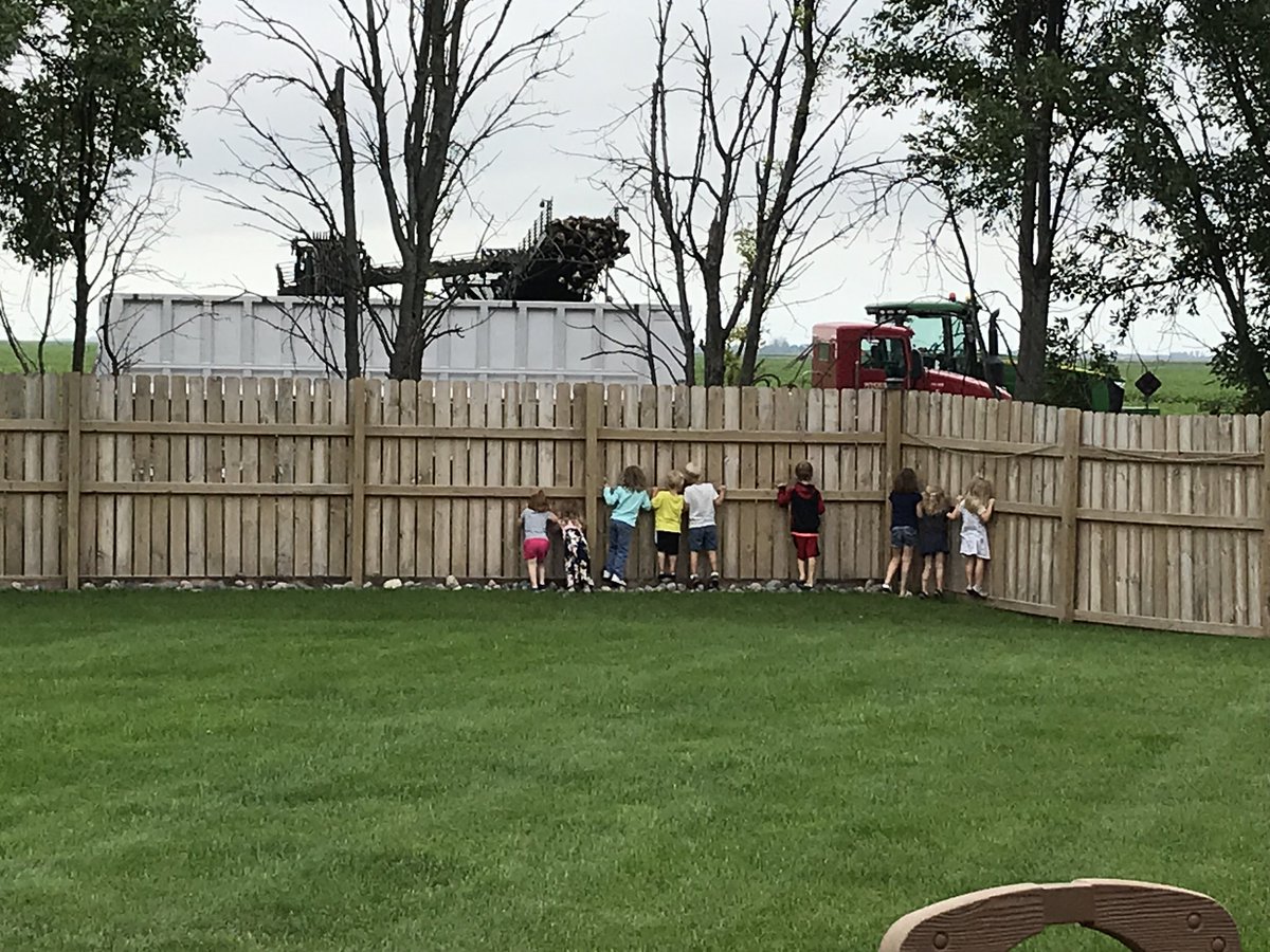 MhdJudes's tweet photo. Everyone is excited for #harvest19! A friend sent me this cute picture of her daycare kids peeking through the fence as #beet harvest begins https://t.co/gYqJ8vS3Wk