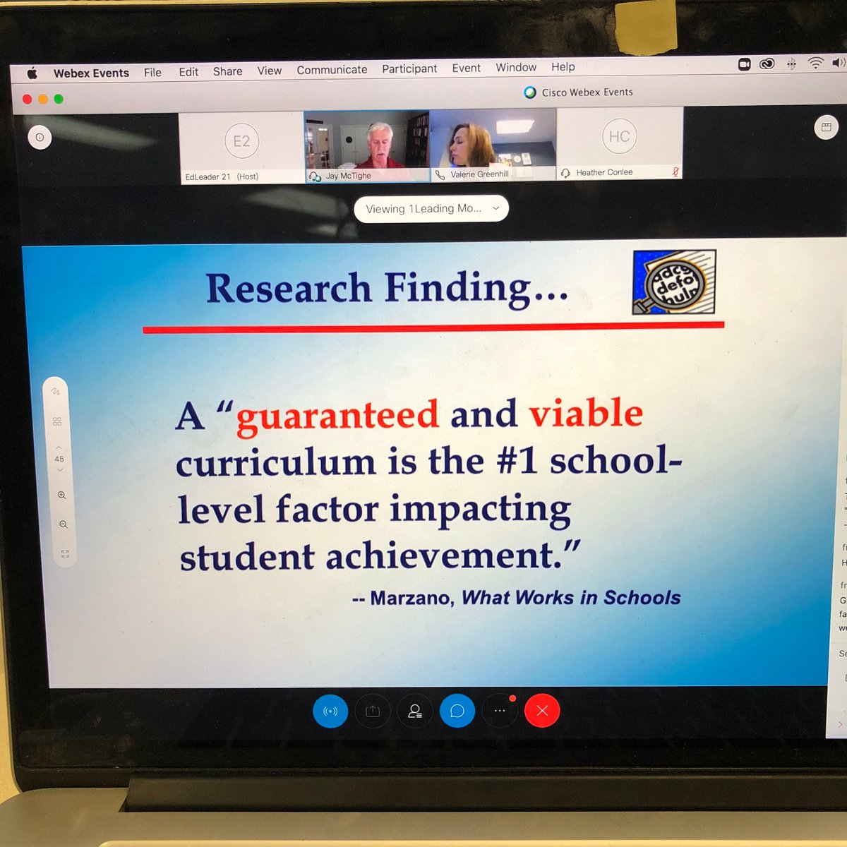 Eduplanet21's tweet photo. "If we're not able to prioritize curriculum, we aren't going to have a viable curriculum" -@jaymctighe. 

@EdLeader21 #UnderstandingbyDesign https://t.co/wyKOb5hHMV
