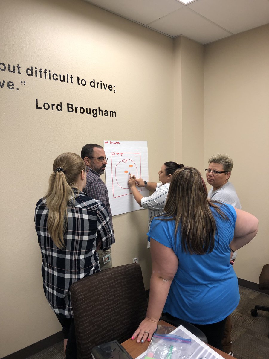 EdkeyPD's tweet photo. First cohort of #math2020 for 7th grade teachers started today! Sorting grade level standards vs. non standards. #cesdknowthyimpact @PinalCountyESA @CartwrightSD @MAtkinsonSchool @BormanCSD83 @Castro_Middle @DesertSandsMS @GLDDbacks @EstrellaCSD @harriscsd83 @JaneSTEM83 @EmaJaur https://t.co/HGZXOZodtx