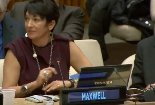 Ghislaine Maxwell speaks at the United Nations about the TerraMar Project - right at the end - about 7:07. Published on 18 Mar 2014 