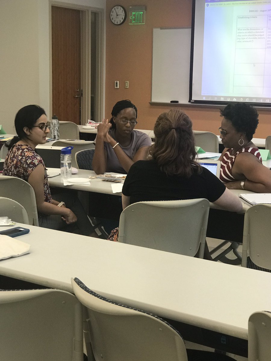 First day of the semester! Intro to program evaluation day 1! One of my fav activities! Evaluating chocolate chip cookies! #eval <a href="/UNCG/">UNCG</a>  <a href="/UNCGSchoolofEdu/">UNC Greensboro School of Education</a> <a href="/UNCG_ERM/">UNCG EdResearchMthds</a>