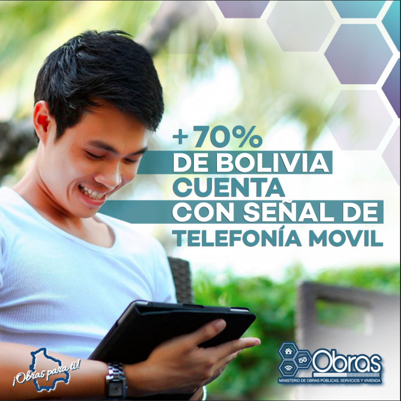 mopsv_Bolivia's tweet photo. #Bolivia avanza al futuro con la instalación de 7.751 Radio Bases lo que ha permitido llegar con señal
de telefonía móvil a 17.272 poblaciones. 🇧🇴📲👮‍♂👩🏻‍🌾👨🏼‍✈👨🏻‍💻🛰📡 Porque vamos bien, debemos continuar #ObrasParaTi❤💛💚 https://t.co/g61OISS2VS
