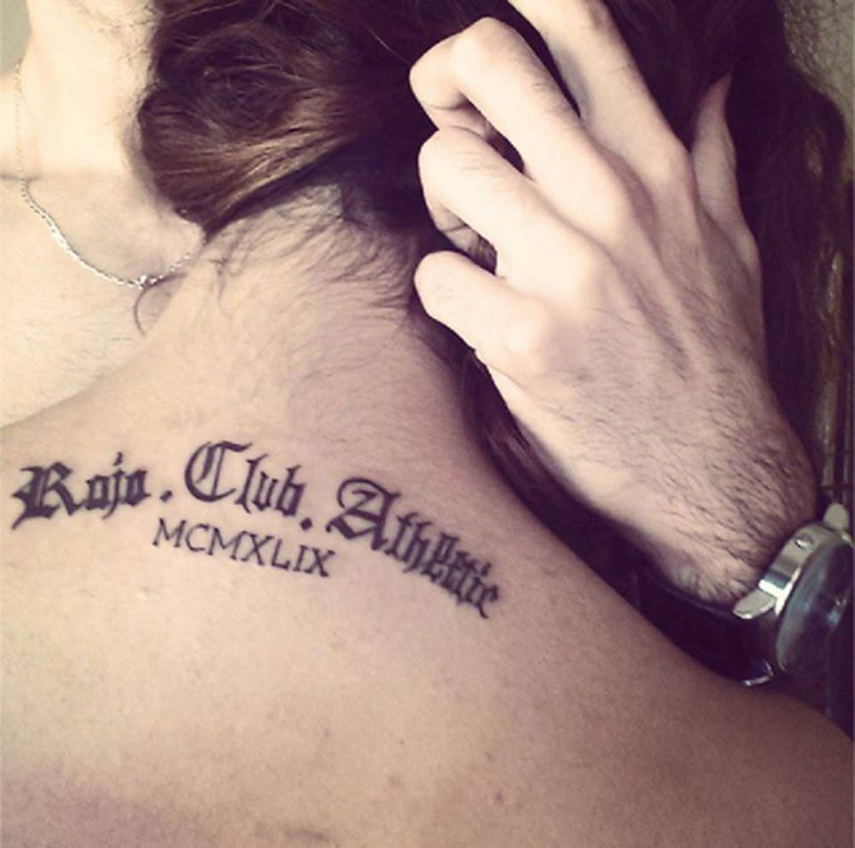 Rgreenthoughts's tweet photo. Halal ou Haram... en tout cas plusieurs rajaoui(e)s se permettent de beaux tatouages pour exhiber leur passion et leur amour envers le #Raja 💚 https://t.co/mNueXaSRgy