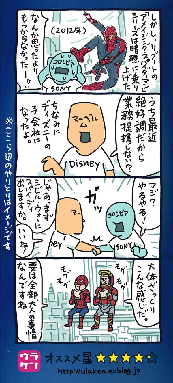 スパイダーマンがMCUを離脱！？アメコミ映画界大人の事情一覧表がこれ！