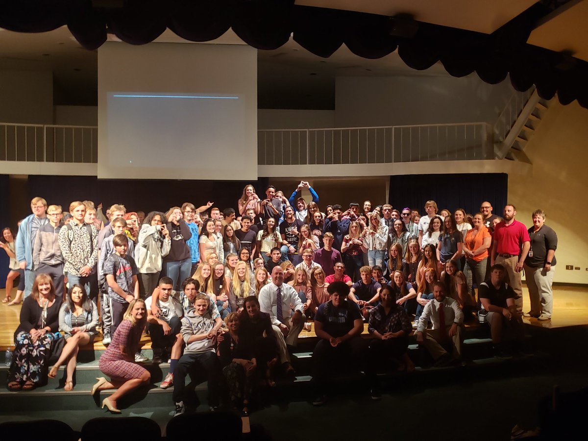 WestGrandHigh's tweet photo. Make an impact! Put in the Effort! We are grateful for the chance to get the school year started with @mr_Alsheimer! Thank you for coming and getting us fired up! #WeAreWestGrand #NextLevelTeaching #RoadtoAwesome #StayFierce https://t.co/yy1mTQzmjp