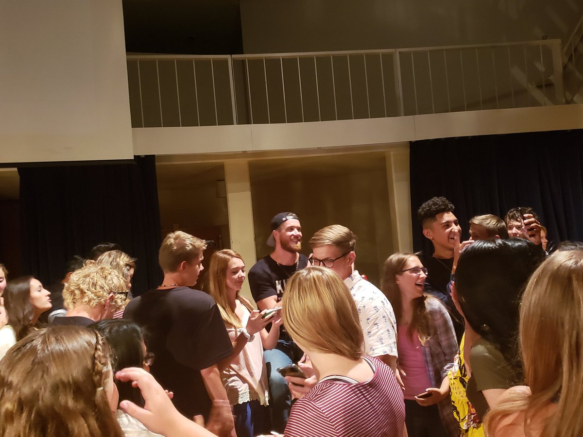 WestGrandHigh's tweet photo. Make an impact! Put in the Effort! We are grateful for the chance to get the school year started with @mr_Alsheimer! Thank you for coming and getting us fired up! #WeAreWestGrand #NextLevelTeaching #RoadtoAwesome #StayFierce https://t.co/yy1mTQzmjp