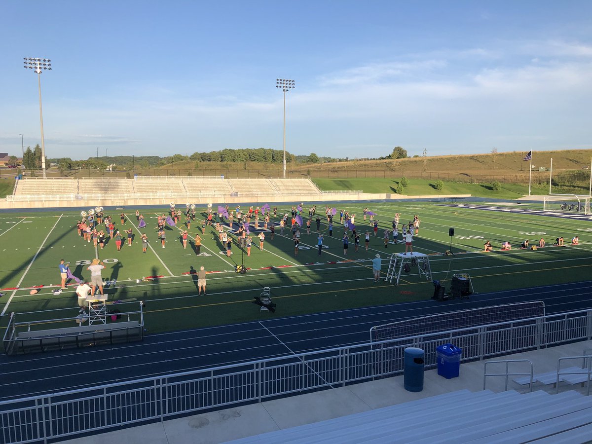PHSgamble's tweet photo. Beautiful night in Petoskey listening to the band. Can’t wait for the first half-time performance! @PHSNorthmen https://t.co/eZNvBTqs8s