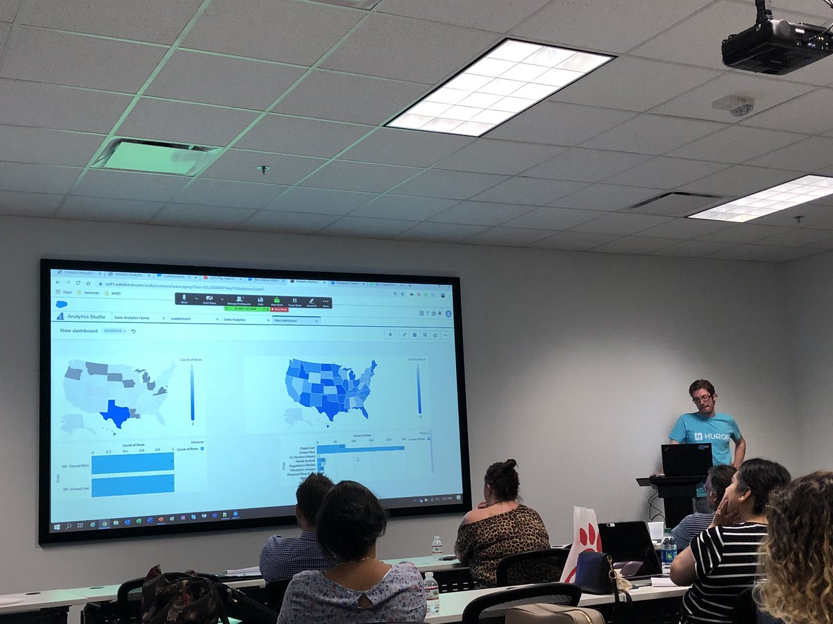 sfdcpurplegeek's tweet image. Spending my Tuesday with the #SalesforceATX #Ohana learning Einstein from @LetsPlaySFDC. Who stole my heart at “It’s not in #Salesforce, It doesn’t exist”