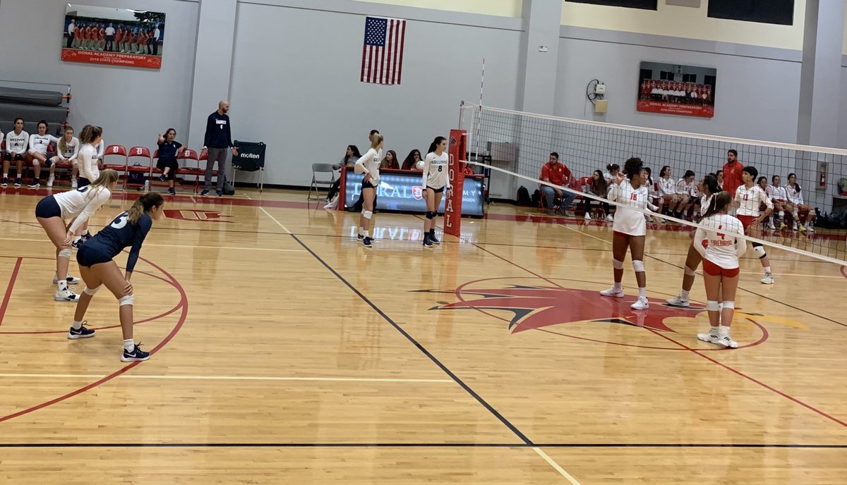 Here at Doral Academy for the Volleyball season opener! Go Raiders!