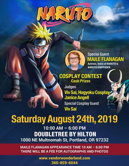 RipplesWithTime's tweet image. Meet the voice of Naruto this Saturday at the DoubleTree in Portland! #naruto #portlandevents
