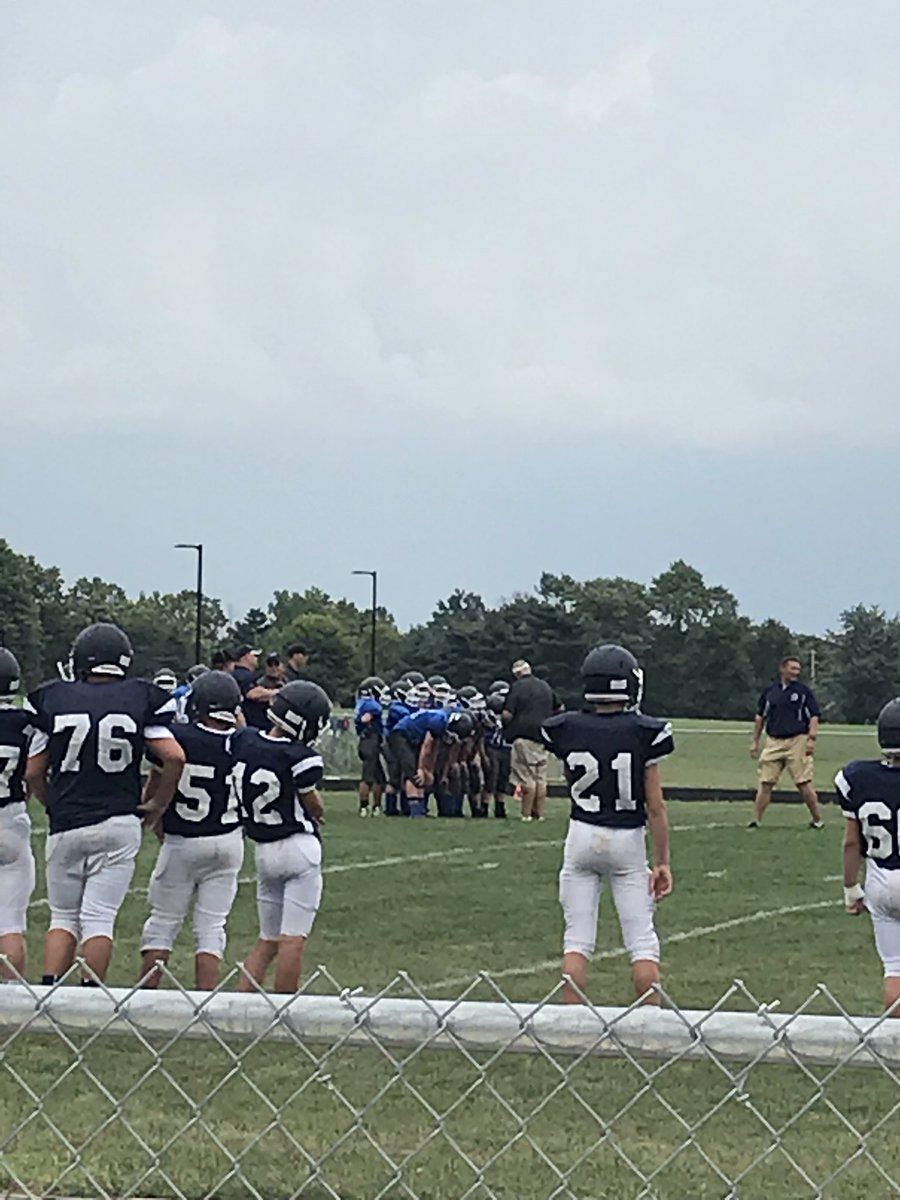 GehretLA's tweet photo. Kicking off the 7th and 8th grade football season tonight with a scrimmage against Carey. Go Royals! 🏈💙 https://t.co/t2Degm1Aqf
