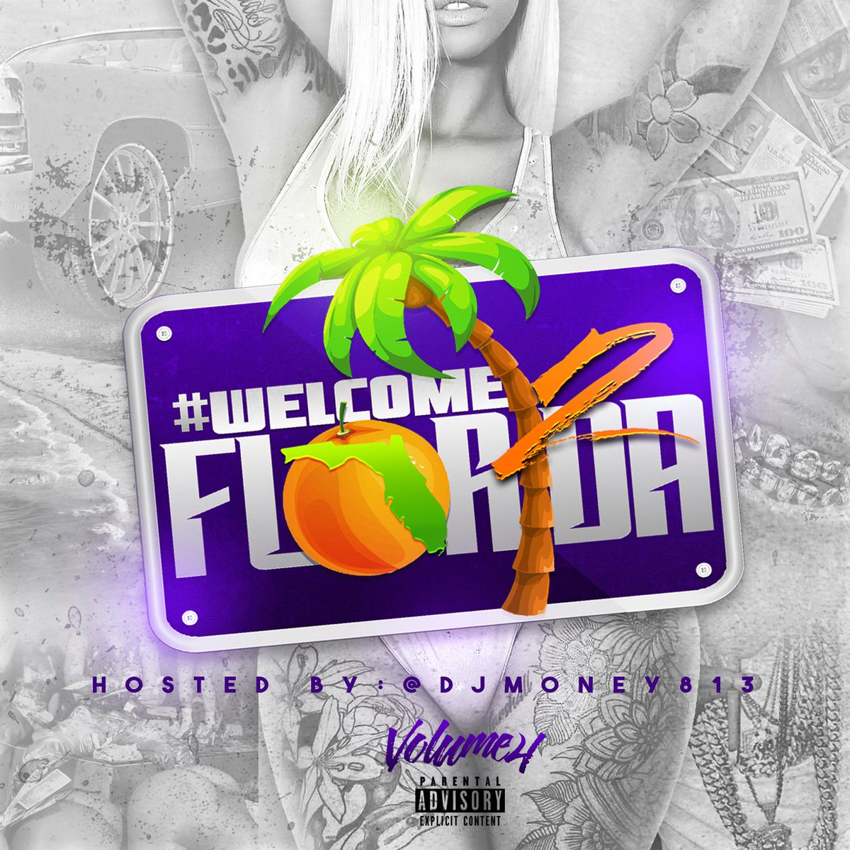 DJMoney813's tweet photo. #Welcome2Florida Vol.4 "OUT NOW!" #Welcome2Florida4 by @Welcome2FLA ☀️🌊🌴🍊 https://t.co/MRzfpzWWvB