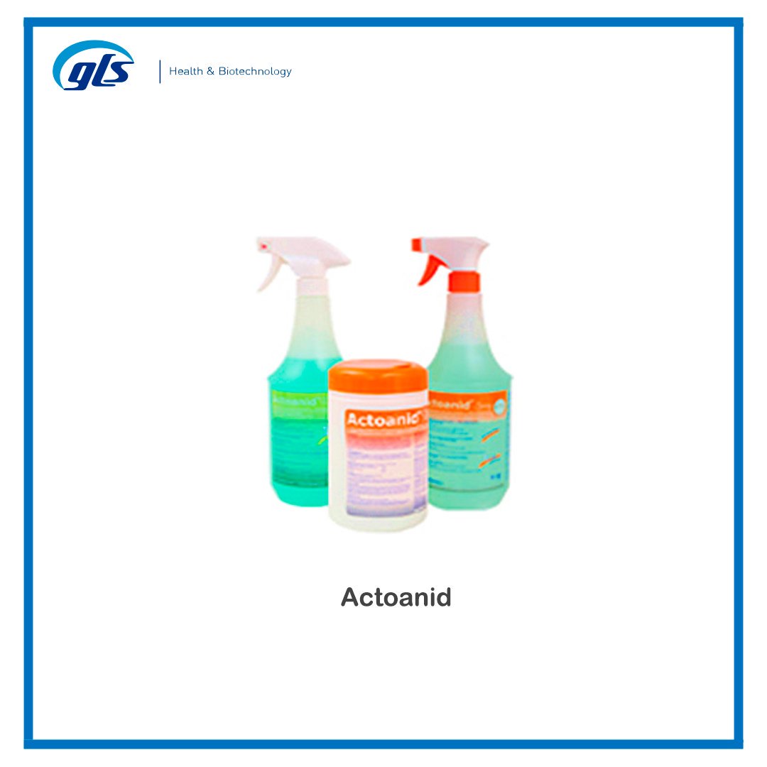 glscolombiaof's tweet photo. En GLS tenemos lo mejor para la #desinfección de superficies de Dispositivos Médicos. #Actoanid es un desinfectante en Spray o Toallitas con una combinación de polihexanida + un amonio cuaternario. https://t.co/TXs3Z5sMs5