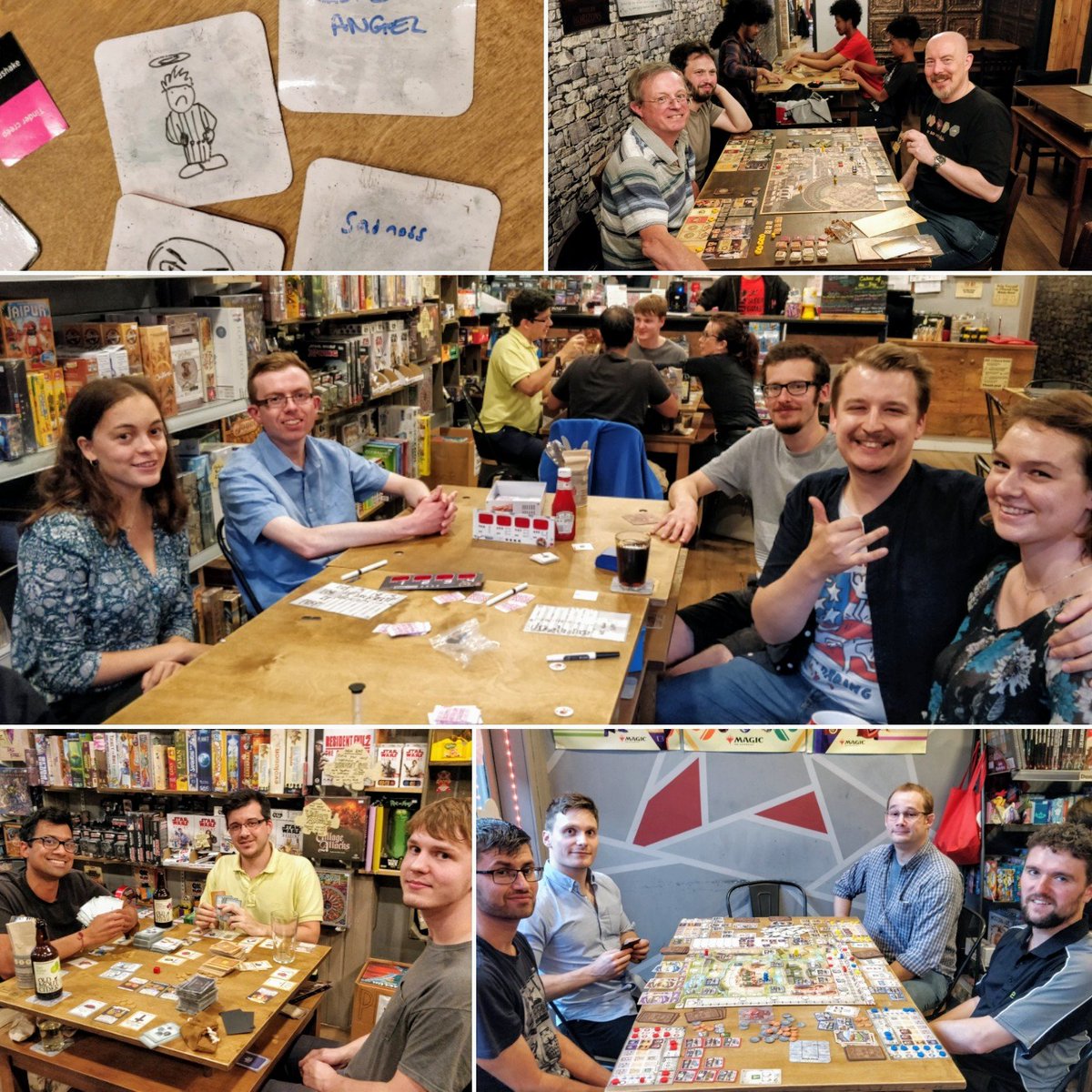 Tonight at Open Gaming there's a whole range of games being played, including Scrawl, Trickerion, Decrypto, The Binding of Isaac and Great Western Trail. Open Gaming is held every Tuesday evening so come check it out! #opengaming #boardgames #watford #newbiefriendly #dontbescared