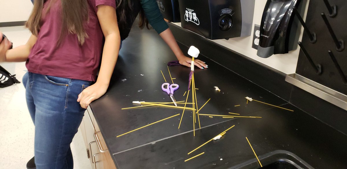 ScienceWarrior's tweet photo. Multi-purpose lesson today!  #STEM #productivestruggle #teambuilding #communication https://t.co/sMI2xEm6u0
