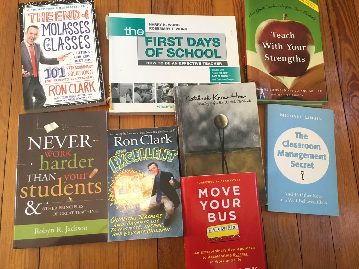 Does anyone know any new teachers (or veteran teachers) who would like any of these books? Or have interest themselves? Feel free to share!