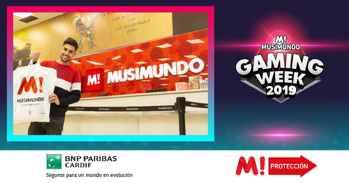 musimundo's tweet photo. 📣 Felicitamos a Gabriel Camarda Rojas, ganador de una PlayStation 4 + 5 años de Protección Musimundo en el sorteo realizado junto a 
@BNPPCardifARG
  en la #MusimundoGamingWeek2019 🎉 https://t.co/YjTMncaTvf