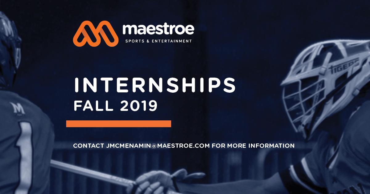 Maestroe_SE's tweet photo. 🗣 ATTENTION STUDENTS!

Looking for an internship in the sports &amp; entertainment industry? Maestroe Sports &amp; Entertainment still has two spots available for Fall 2019!

If interested, please contact jmcmenamin@maestroe.com https://t.co/7DYqVEO6ZI
