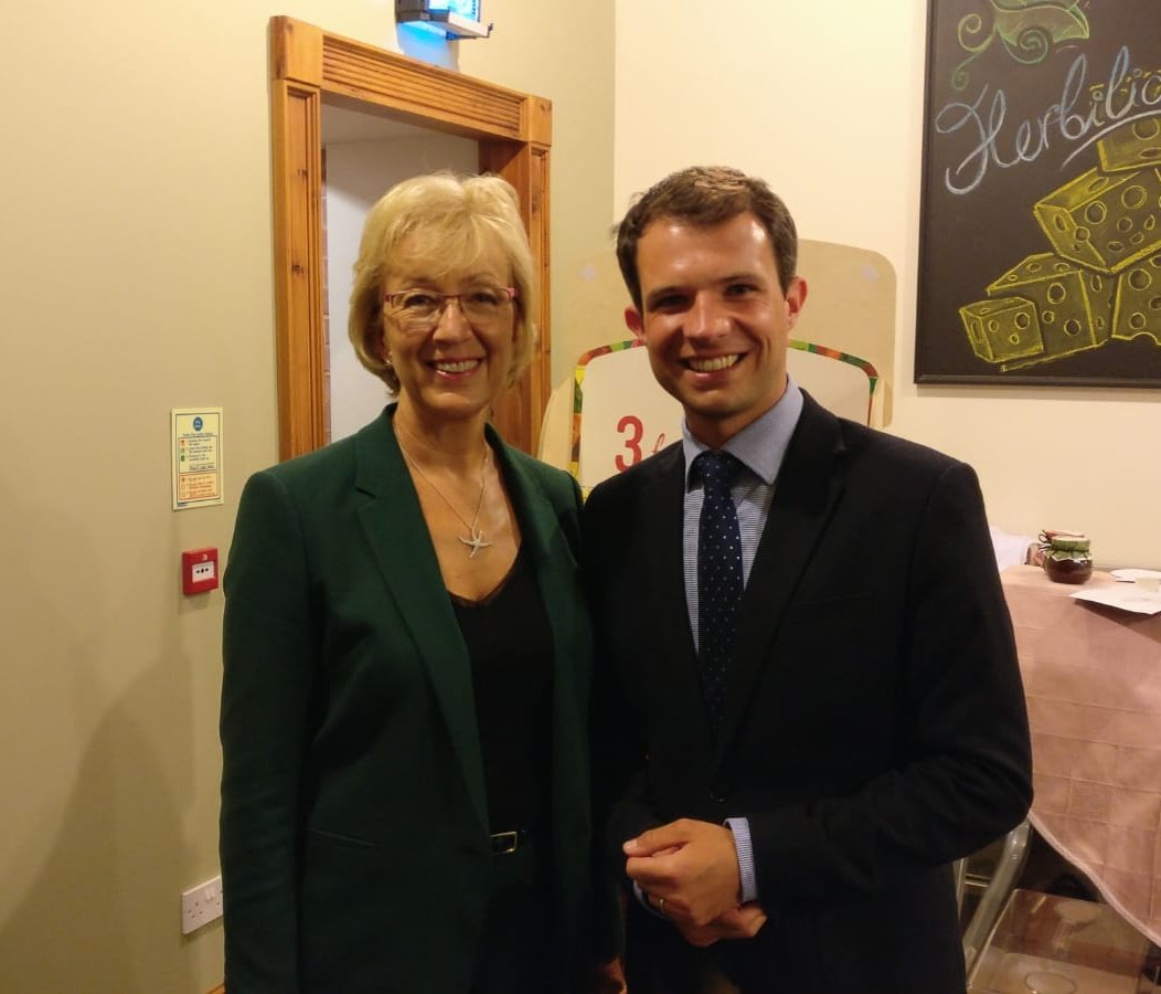 AndrewBowie_MP's tweet photo. Delighted to welcome @andrealeadsom, Secretary of State for BEIS to Balmakewan this evening. Very good of her to meet some of our hard working and dedicated members in the Mearns! #westaberdeenshireandkincardine #mpsofinstagram https://t.co/euKNBxTSq8
