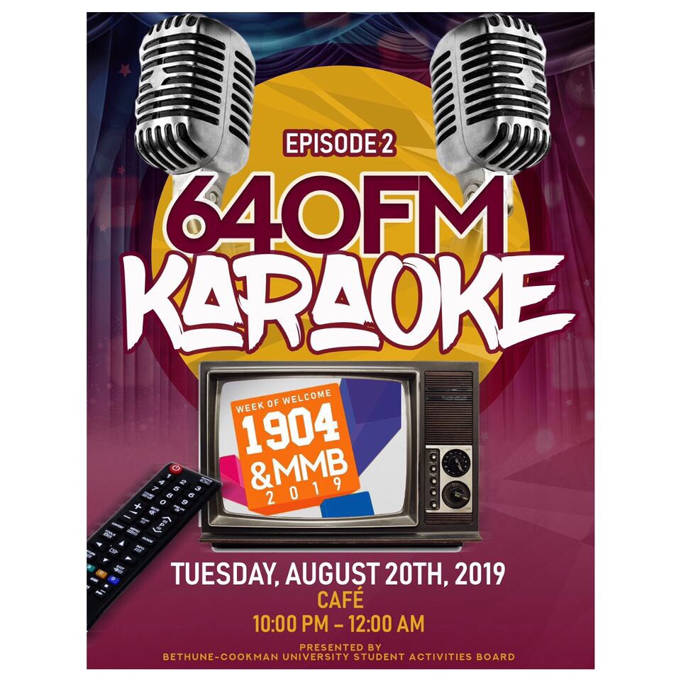 talayahjamea's tweet photo. Episode 2 of 1904 & MMB features 640 FM Karaoke night.🎤 Meet us at 10pm in the cafe and let’s see what you got to take the mic❗️
Don’t meet us there, BEAT US THERE. 🙌🏽
#SABDoesThis🐯💥 #SABrebooted🔥 #BCUWeekofWelcome #Bcu23 #Bcu22 #Bcu21 #Bcu20 #Bcu19 https://t.co/4vurV7SUzk