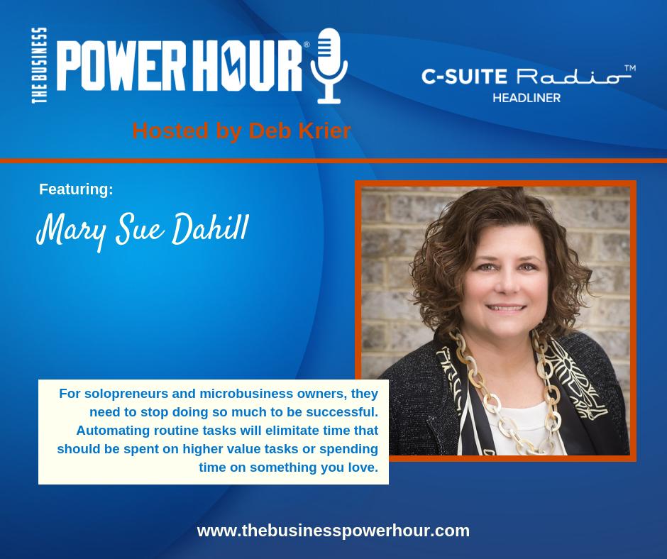 debkrier's tweet photo. Do you feel like you need help in your business? Have you considered automation?  Watch the interview w/ @MarySueDahill  of @MSDAdvisors MSD Advisors.  She teaches automation as a way to get work off your plate so you can spend time growing the business.

https://t.co/veMSIfwCgY https://t.co/ASSXZPzwaq