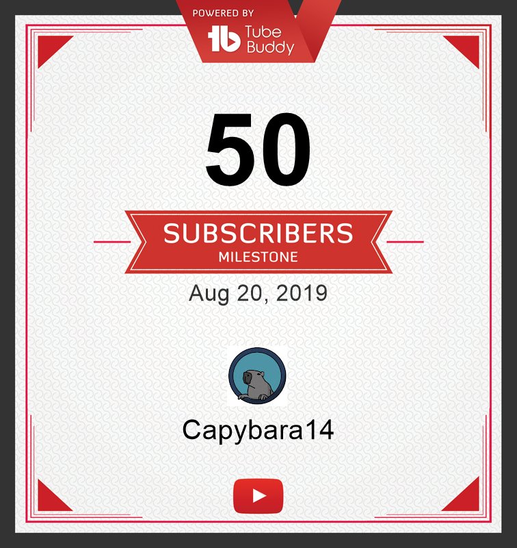 Capybara_14's tweet photo. I did it dad. 

#smallyoutubercommunity #SmallYouTuberArmy #SmallStreamersConnect #smallyoutubers #SmallStreamerCommunity https://t.co/h7K0T0YvyA