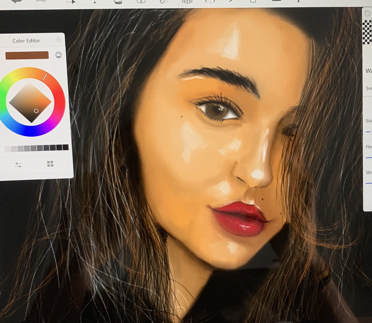 PravashGautam's tweet photo. Not complete yet, i usually do paintings now in surface pro rather than canvas. Hit me up if u like #painting #kunst #art #drawing #potrait #artist #zeichnen #kunstler https://t.co/Lf18Zp8UPi