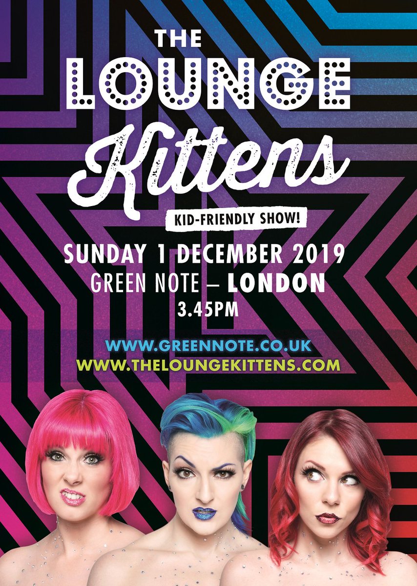 TheLKittens's tweet photo. LONDON - we'll be at @GreenNote on Sunday 1st December (nursing sore heads after opening for Electric Six at Shepherd's Bush Empire the night before! Tickets: https://t.co/h8xh3mSagH #TLKLive #NoSwears #NoPromises https://t.co/MrdIysM6oP