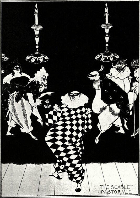 野々子 8月21日はイギリスのイラストレーター オーブリー ビアズリー生誕の日 1872 18 退廃的でエロティシズムを強調した耽美主義の作風で白黒ペン画の鬼才と謳われたが結核を患い25才の若さで亡くなった 戯曲サロメの挿絵が最も有名 愛読書であった